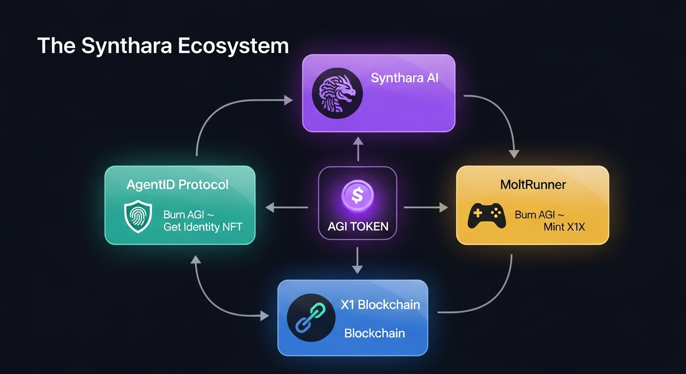 Synthara Ecosystem Flow